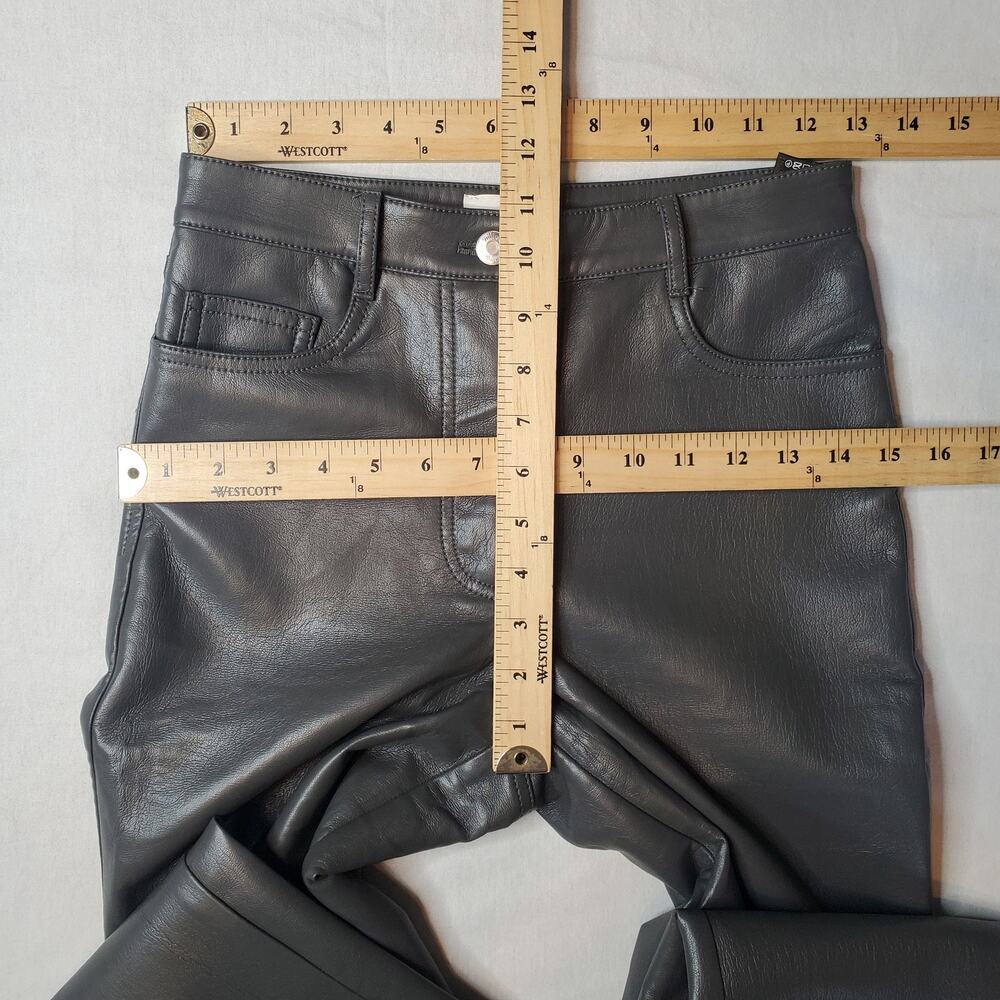 Aritzia Wilfred Women's Size 2 Melina Vegan Faux Leather Pant Gray - Picture 8 of 10